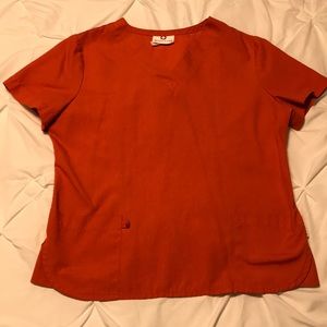 White Cross scrub top